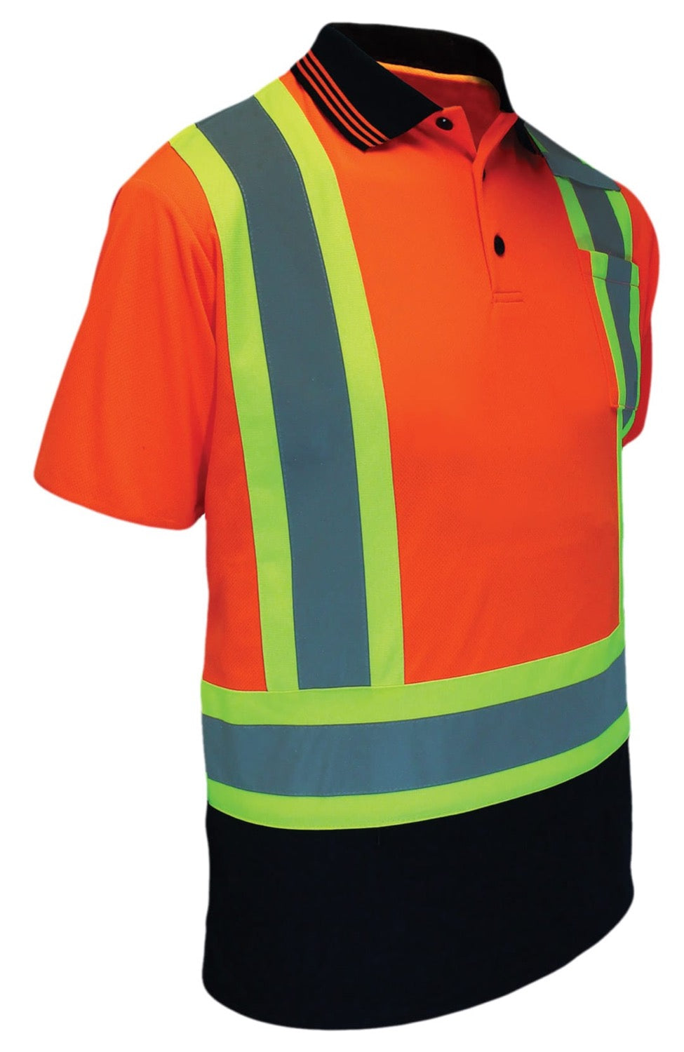 10-701r Polo mit reflektierenden Bands für Männer