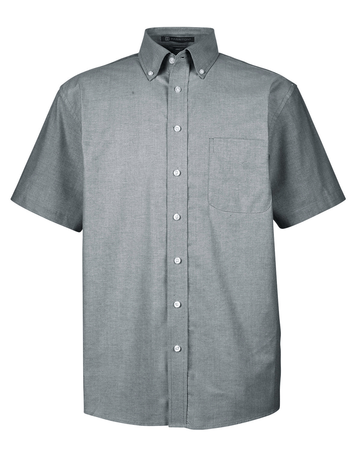 Camisa de manga corta de Harriton-M600S Oxford para hombre