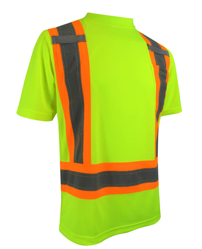 Camiseta de alta visibilidad de 10-662R de alta visibilidad para hombres (tamaño regular)