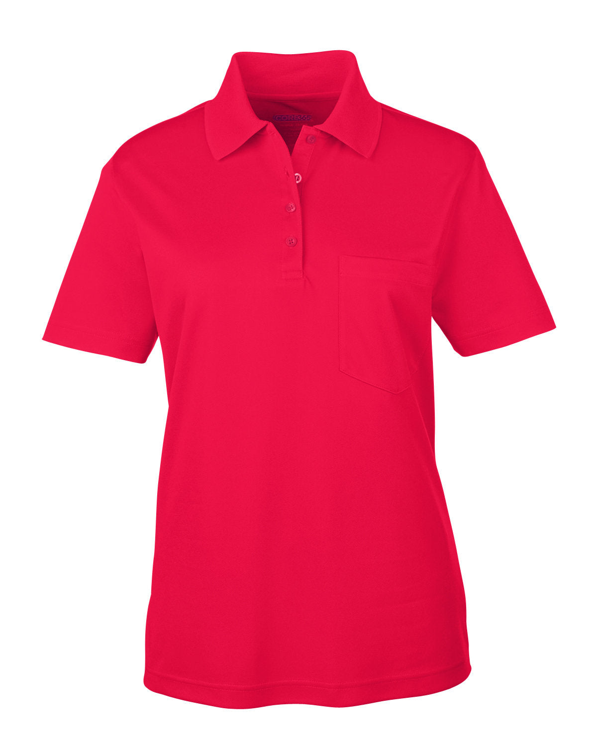 Core 365 78181p - Frauenperformance Strick Polo mit Taschen