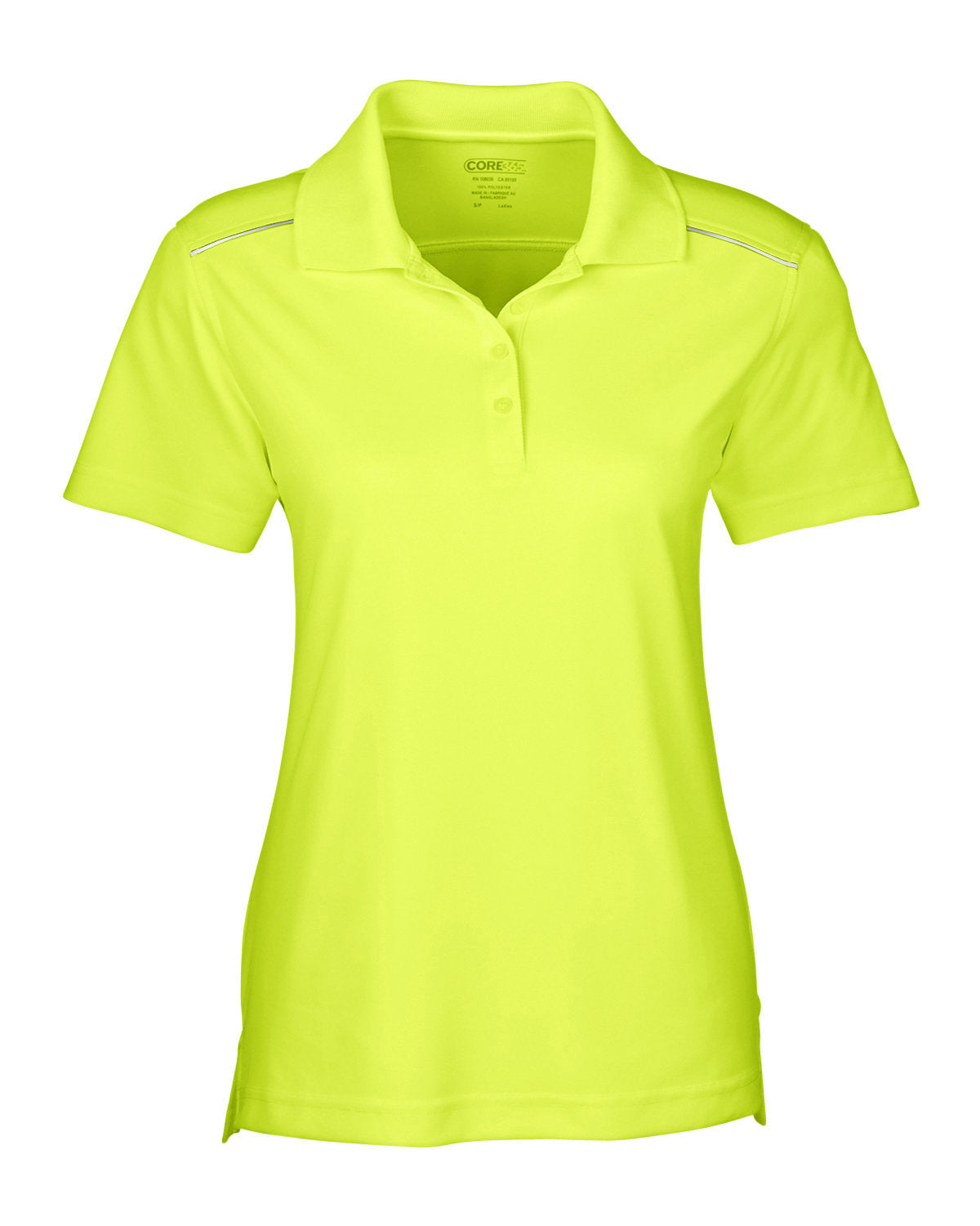 Core 365 78181R - per le donne Radiant Performance Piqué Polo con riflessivo