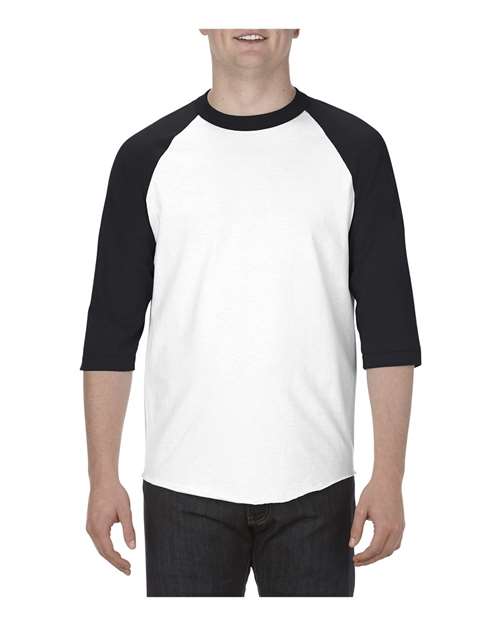 Alstyle 1334 - Klassiker 3/4 Raglan -Ärmel t -Shirt