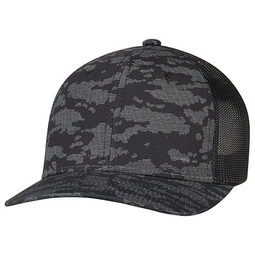 8G017-Casquette coton croisé/filet en nylon