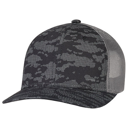 8G017-Casquette coton croisé/filet en nylon