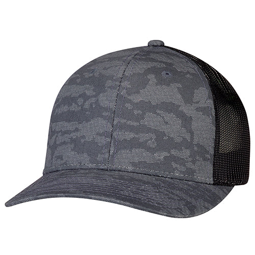 8G017-Casquette coton croisé/filet en nylon