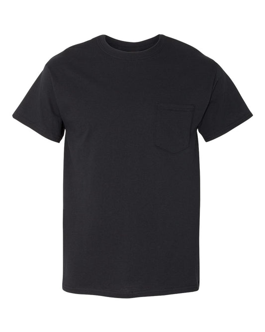5300- Camiseta de algodón superior con bolsillo