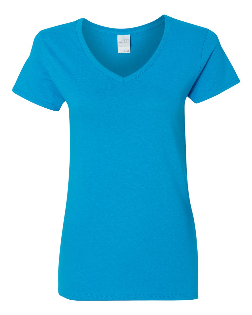 5V00L- T-shirt de coton supérieur col en V pour femmes