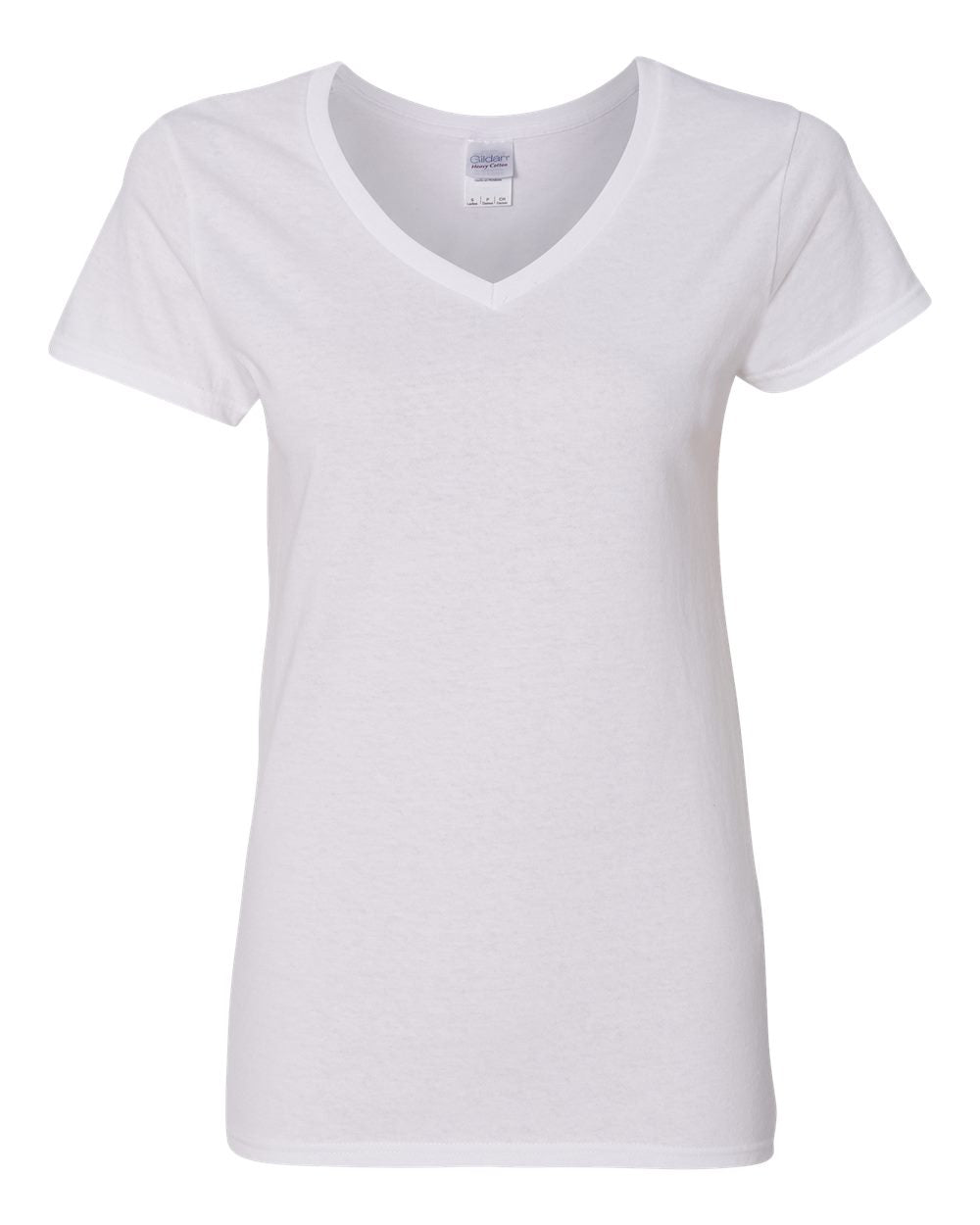 5V00L- T-shirt de coton supérieur col en V pour femmes