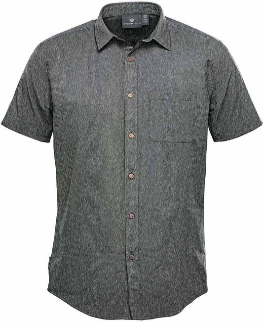 Camisa de manga corta QRT-1 para hombres Azores seco rápido