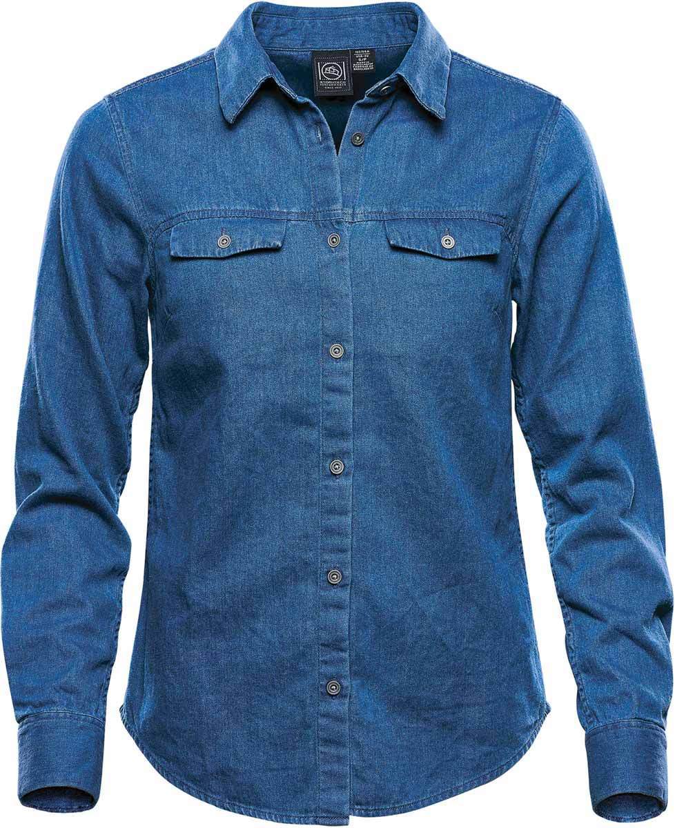 Camisa de mezclilla SFD-1W BlueRidge para mujer