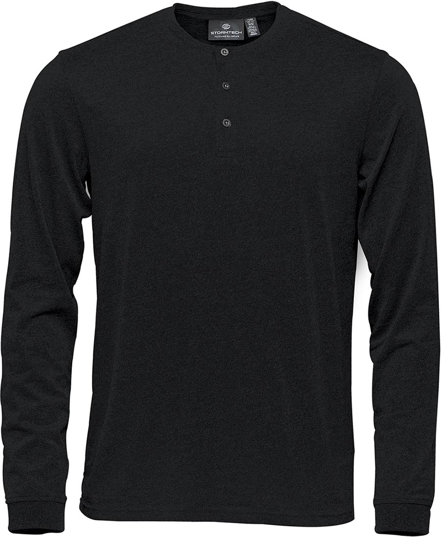 TGH-1 Torcello Henley de manga larga para hombre