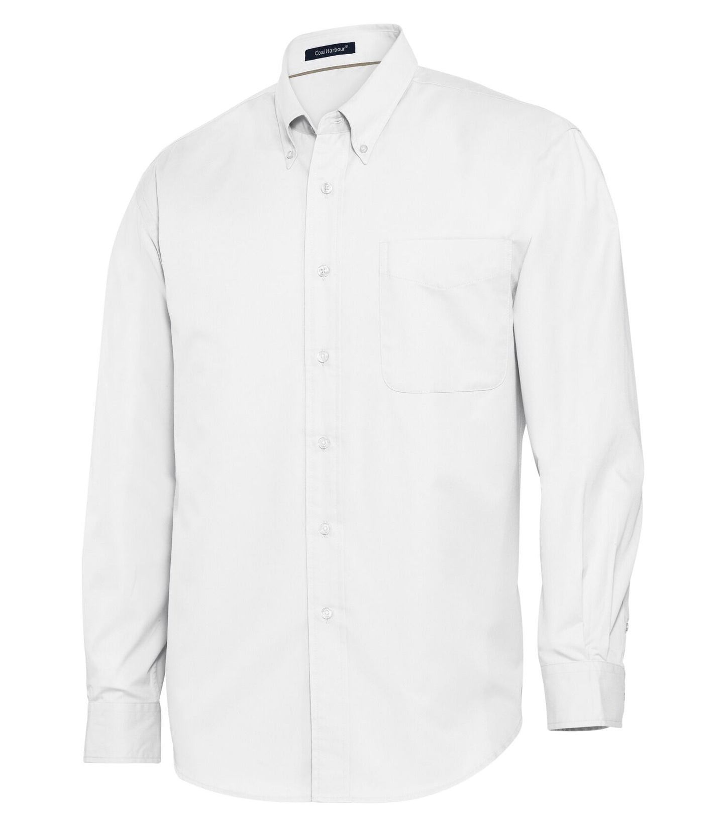 Camisa tejida de manga larga Harbor-D610 de carbón para hombres