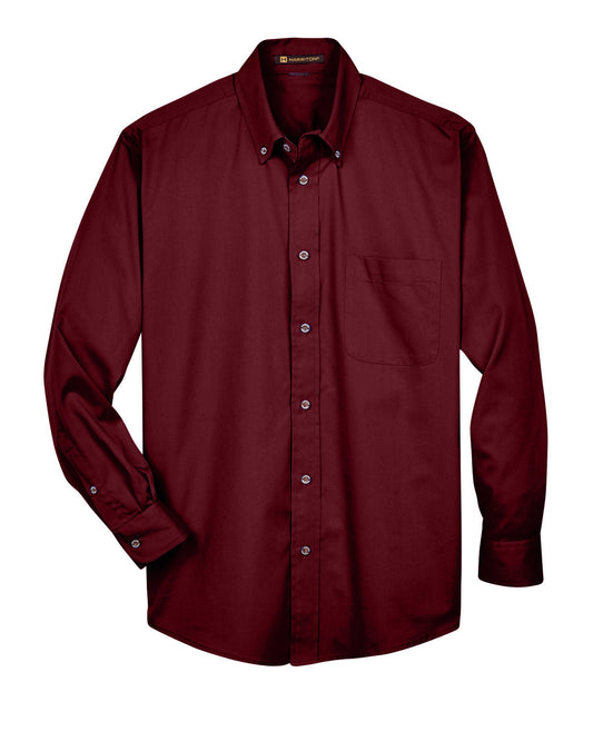 Harriton-M500 Easy Blend ™ Men's Long Sleeve Shirt