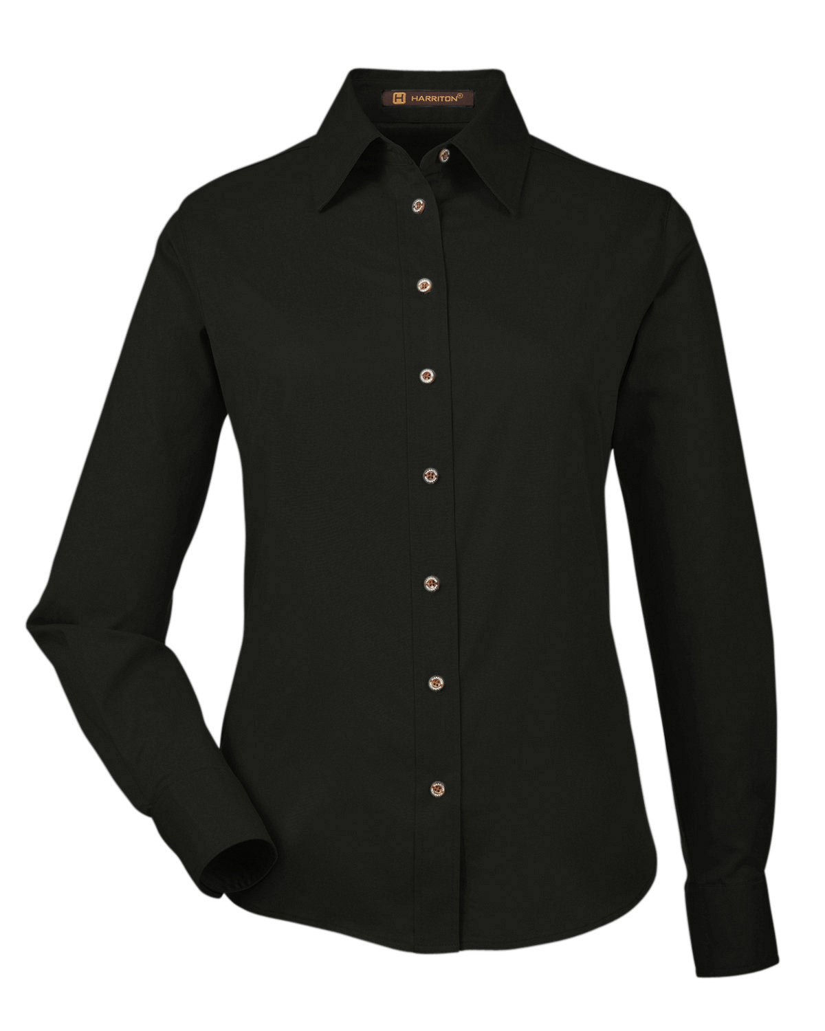 Harriton-M500W Easy Blend ™ Damen Langarmshirt