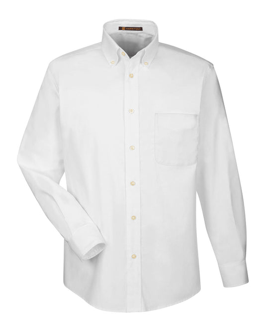 Harriton-M600 Oxford Shirt Long Sleeve for Men